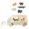 TRIXIE Camion en bois animaux