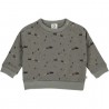 MÜSLI TRAIN sweatshirt with trainprint, Basil