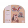 FILIBABBA Set of 7 puzzles, nordic animals