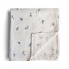 MUSHIE Muslin Swaddle, whales