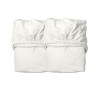 LEANDER Drap housse (lot de 2) pour lit bébé, blanc