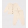 PETIT BATEAU Ensemble 2 pièces en tricot, beige