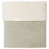 KOEKA Couverture berceau Oddi Teddy 75x100cm réversible, sauge