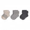 LASSIG Chaussettes 3-pack, nouveau-né gris