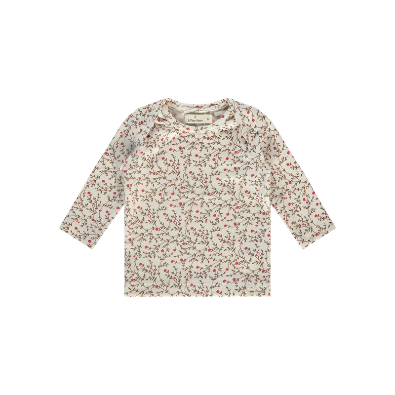 BABYFACE T-shirt Fleurs, Crème