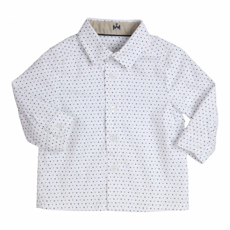 GYMP Chemise Pois, blanche