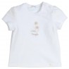 GYMP T-shirt "A little magic" courte manche, blanc/beige