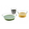 BEABA Coffret repas verre, vert/jaune