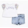 LEVI'S Ensemble Short + T-shirt, fleur