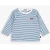 LEVI'S T-shirt manches longues, ligné bleu et blanc