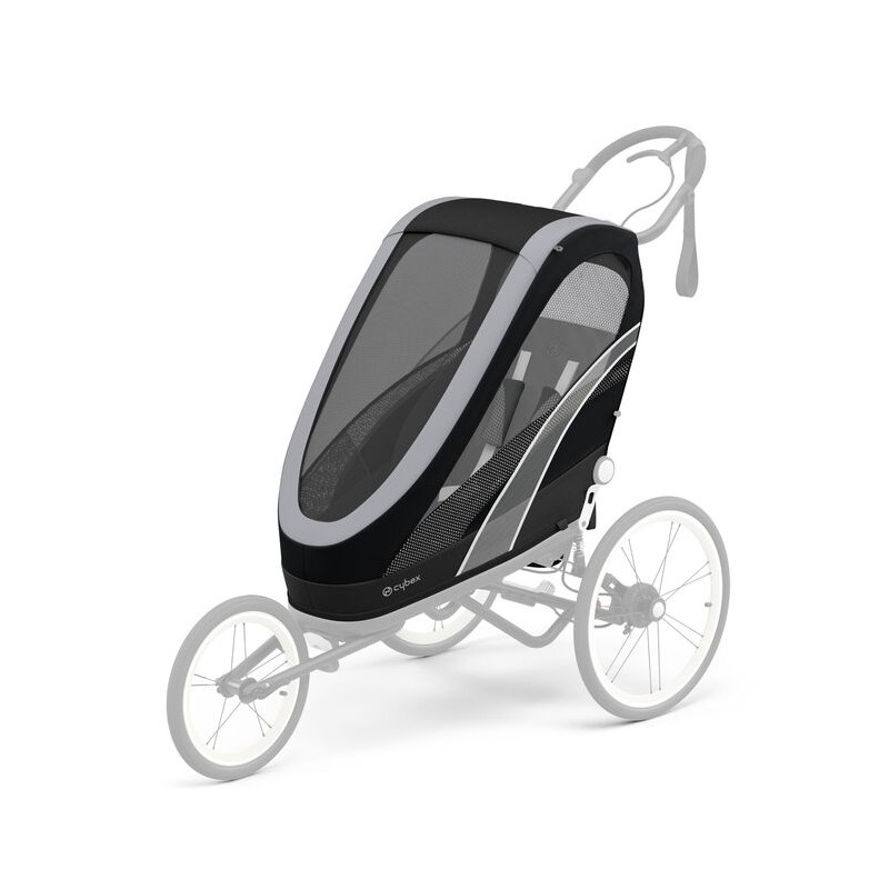 CYBEX ZENO Pack siège Zeno Poussette/remorque vélo sport, Black Prix Promo