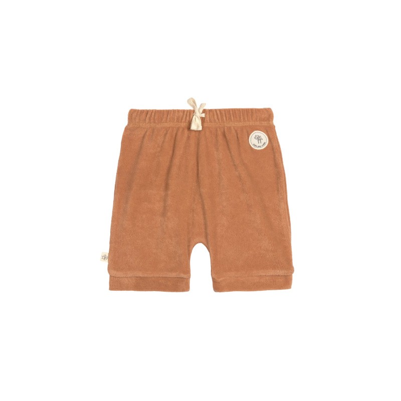 LASSIG Short en tissu éponge caramel Terry