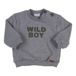 GYMP Sweat "Wild boy", grey melange