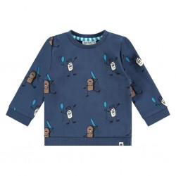 BABYFACE Sweat tartines, bleu