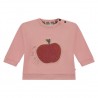 BABYFACE Sweat pomme, rose poudré