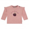 BABYFACE Tshirt pomme, rose poudré