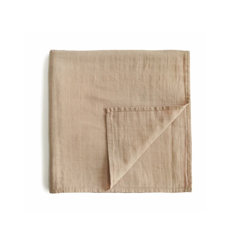 MUSHIE Muslin Swaddle, natural