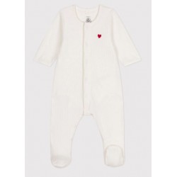 PETIT BATEAU Bodyjama coeur unisex, velours