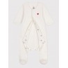 PETIT BATEAU Bodyjama coeur unisex, velours