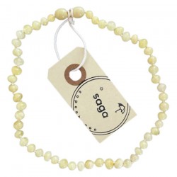 SAGA collier d'ambre, milky