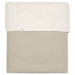 KOEKA Couverture berceau Teddy Elim 75X100cm, sage