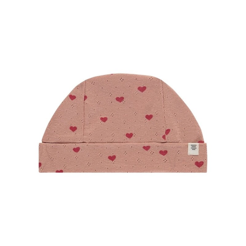 BABYFACE Bonnet coeur, dusty coral