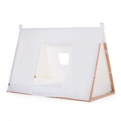 CHILDHOME Toile pour lit tipi junior 70*140 cm, blanc