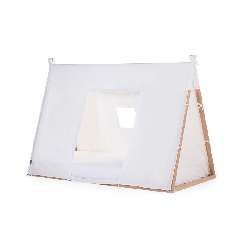 CHILDHOME Toile pour lit tipi junior 70*140 cm, blanc