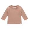 BABYFACE Tshirt coeur, Dusty coral