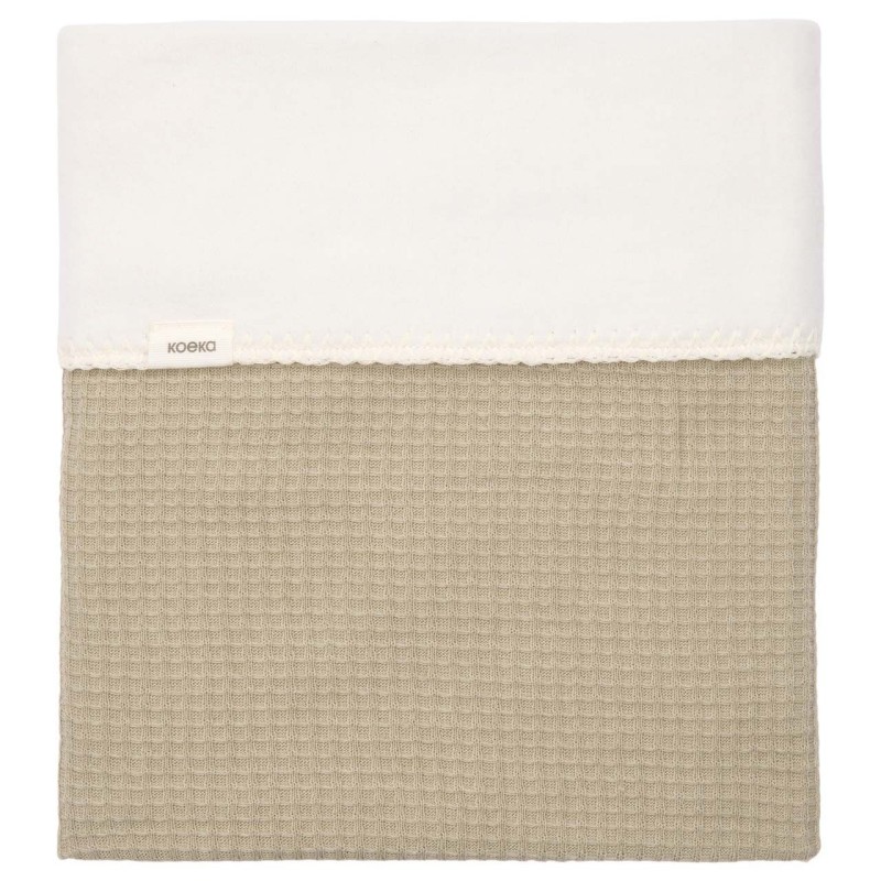 KOEKA Couverture berceau cotton polaire Malaga, sauge