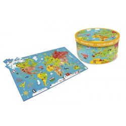 SCRATCH Puzzle carte du monde