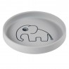 DONE BY DEER Assiette Silicone Elephant, grey