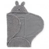 JOLLEIN Couverture enveloppante teddy Bunny, gris