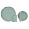 JOLLEIN Silicone dinner set (4 pièces), green