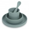 JOLLEIN Silicone dinner set (4 pièces), green