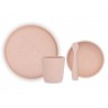 JOLLEIN Silicone dinner set (4 pièces), pink