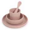 JOLLEIN Silicone dinner set (4 pièces), pink