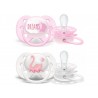 AVENT Lot 2 tétines Ultra-soft 0-6mois, rose