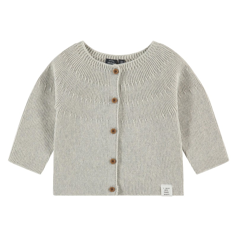 BABYFACE Cardigan, Grey Mélange