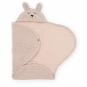 JOLLEIN Couverture enveloppante teddy Bunny, rose