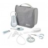 BEABA Trousse de toilette nomade 9 accessoires, grey-blue