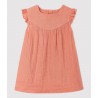 PETIT BATEAU Robe en gaze, Orange papaye