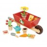 TENDER LEAF Brouette avec set de jardin