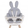 CHILDHOME Coussin chaise évolutive lapin, jersey gris