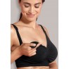 CARRIWELL Soutien-gorge d'allaitement rembourré Carri-Gel®, noir